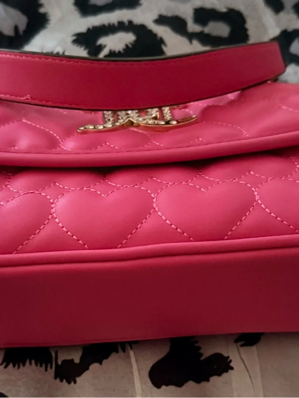 Juicy Couture Pink Heart Handbag with Wallet NWT - Picture 5 of 7